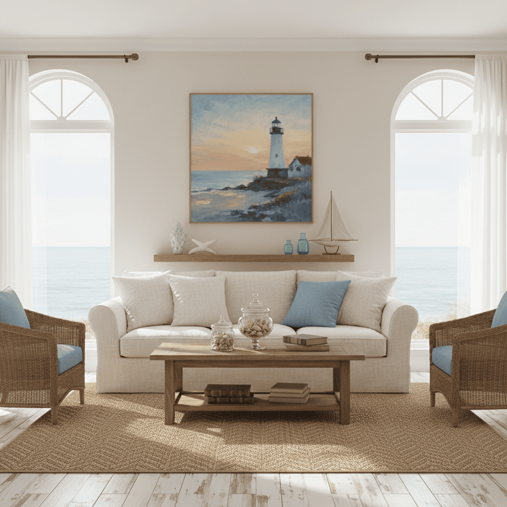 The Timeless Allure of Lighthouses: Curating Coastal Serenity with Impressionist Art